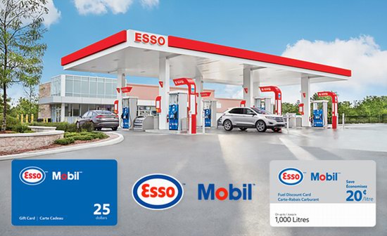 Esso 连锁加油站 价值40加元加油卡+300加元省油卡，仅售290加元！
