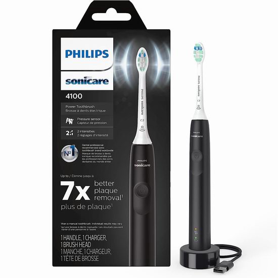 Philips 飞利浦 Sonicare 4100 HX3681/23 声波震动电动牙刷6.5折 54.95加元包邮！