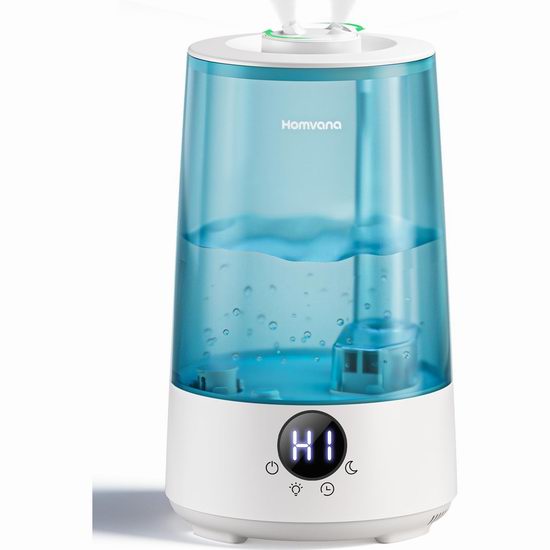 Homvana 3升 三合一 超声波雾化加湿器5.3折 42.49加元包邮！