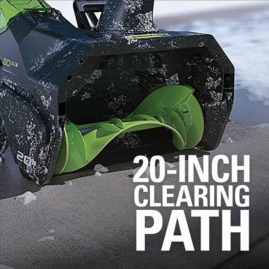 Greenworks PRO 20英寸 80伏 充电式无绳铲雪机7.1折 398.99加元包邮！