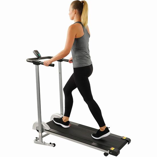 Sunny Health & Fitness SF-T1407M 可折叠紧凑型 家用坡度跑步机7折 174.22加元包邮！