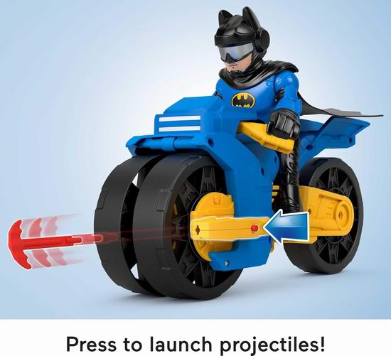 超级白菜！历史新低！Fisher-Price 费雪 Imaginext DC 蝙蝠侠摩托车玩具2.3折 12.97加元！