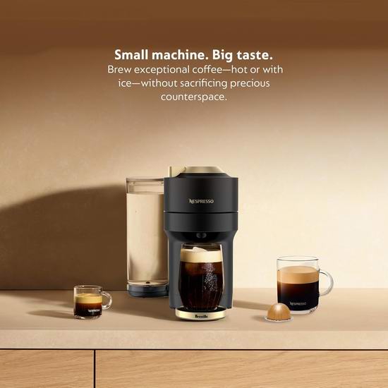 历史最低价！Breville Nespresso Vertuo Pop+ Deluxe 胶囊咖啡机5.2折 99加元包邮！