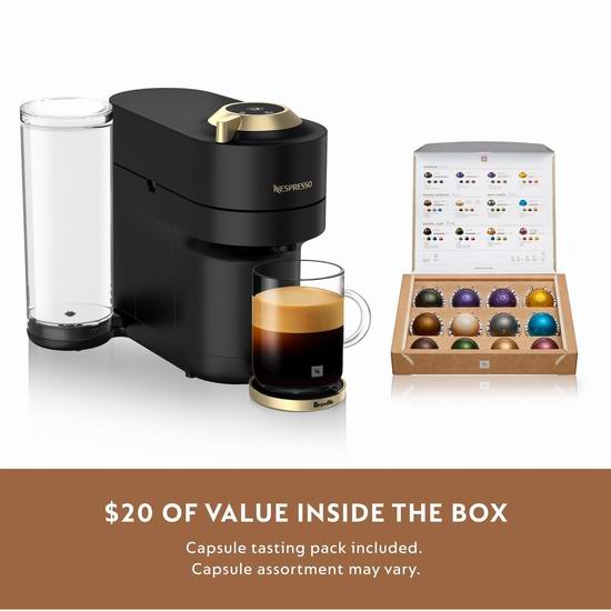 历史最低价！Breville Nespresso Vertuo Pop+ Deluxe 胶囊咖啡机5.2折 99加元包邮！
