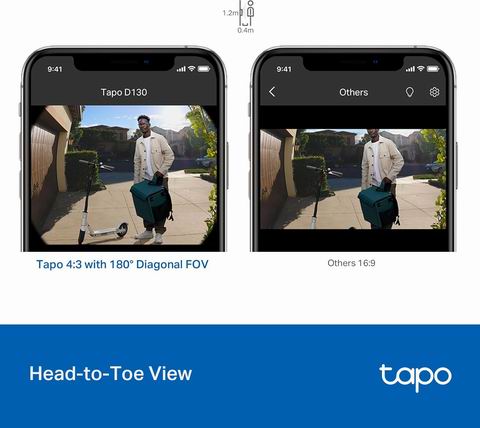 史低价！Tapo TP-Link 无线智能门铃+摄像头 58.99加元（原价 79.99加元）