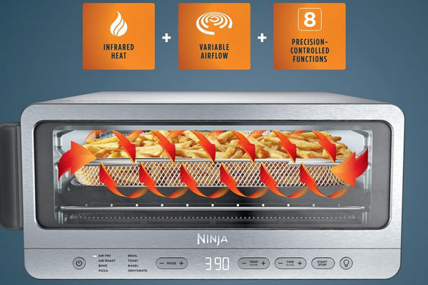 缩略图 | Ninja烤面包机和空气炸锅8合1：原价$249.99，特价仅售 $199.99