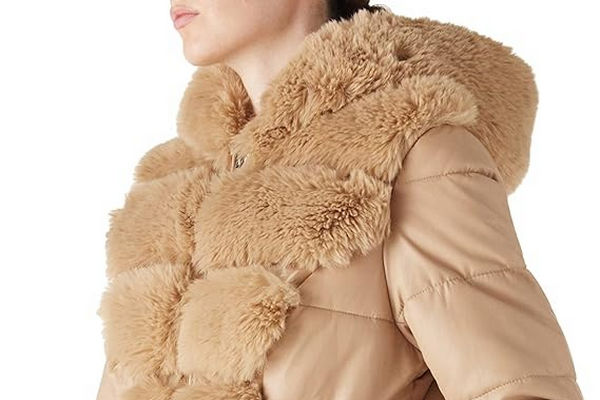 缩略图 | 女式长毛领连帽风衣：原价$159.99，打折仅售 $118.73