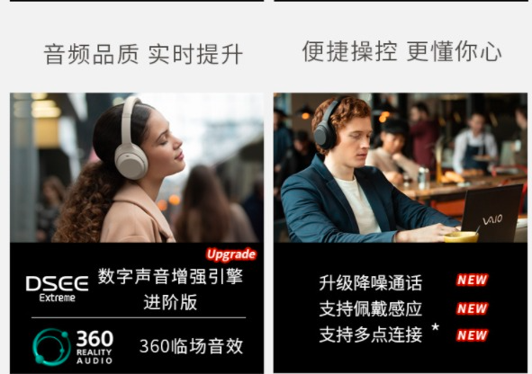 缩略图 | 历史最低价！Sony 索尼旗舰级蓝牙降噪耳机5.5折 278加元包邮！ 高解析度，2色可选！