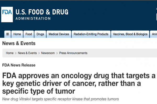 缩略图 | 震撼！FDA正式上市“广谱”抗癌药，治愈率高达75％！