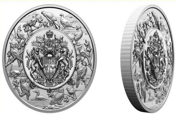 缩略图 | 加拿大推出最新银纪念币：重达5公斤，售价$12,999.95