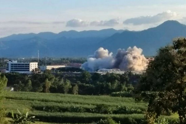 缩略图 | 缅甸诈骗园区连续4天被炸，炸弹残骸落入邻国境内！