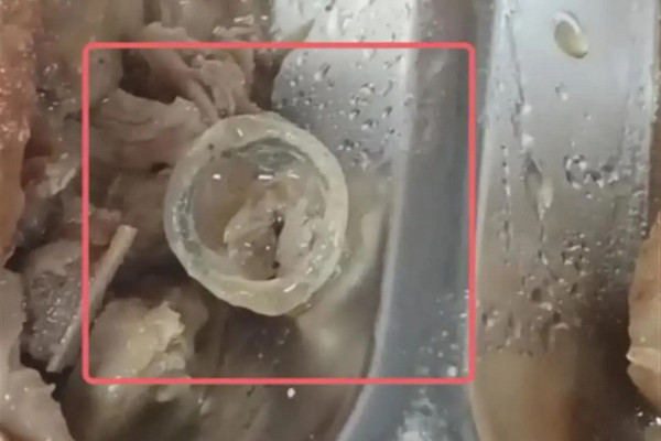 缩略图 | 某校食堂吃出避孕套？校方称是“鸭子眼球膜”，为何又忙着问责厨工？