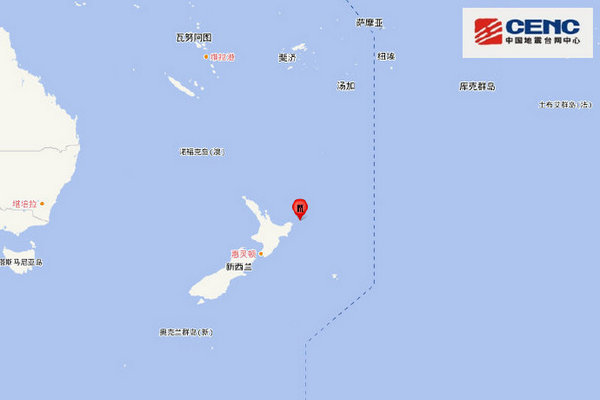 缩略图 | 新西兰发生7.3级地震，震源深度10千米