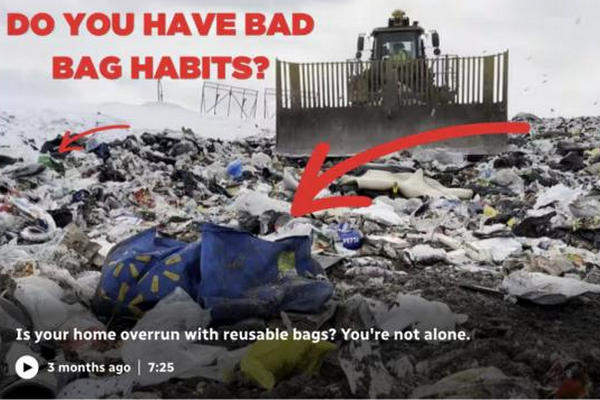 缩略图 | 加拿大禁塑令致环保袋堆积如山！沃尔玛免费回收！