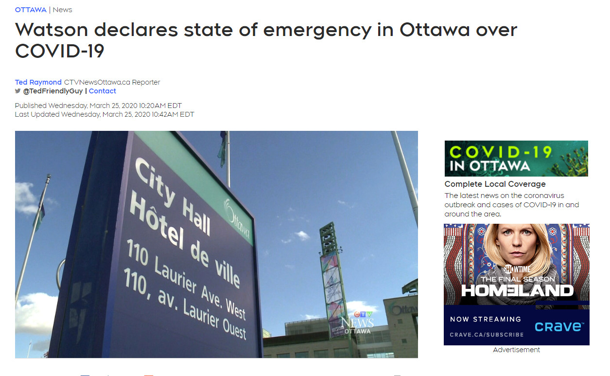 缩略图 | 刚刚！市长宣布渥太华进入“紧急状态”！
