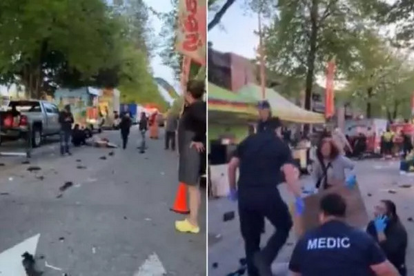 缩略图 | 震惊！至少11死！温哥华汽车撞向节日庆典人群，有人被撞飞到车顶！