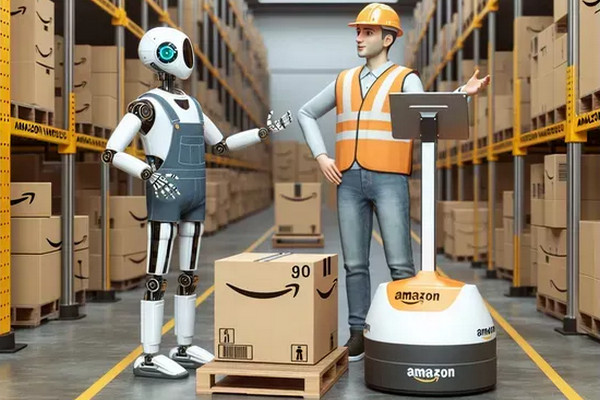 缩略图 | 亚马逊有75万个机器人，和真人职员共事